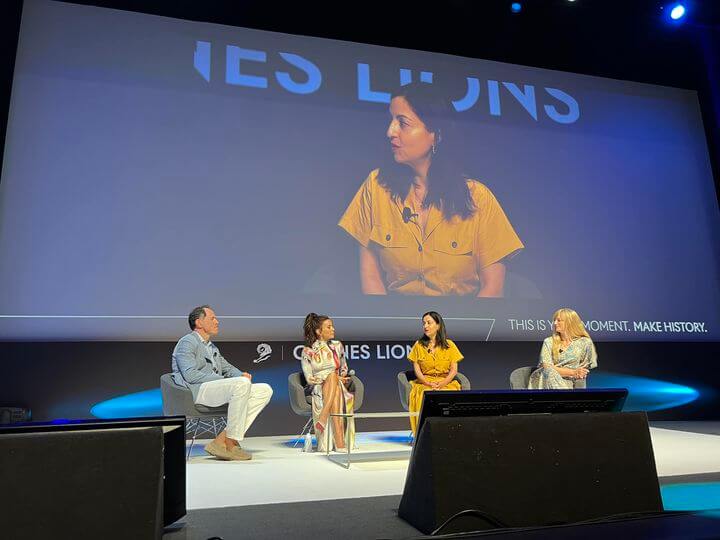 Eva Longoria Baston made a major announcement this morning at the 70th Cannes Lions International Festival of Creativity. 