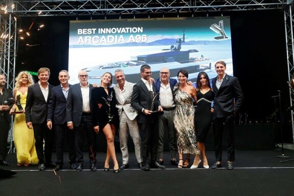 Arcadia Yachts Triumphs with A96 at Cannes Yachting Festival, Celebrating Double Sale and Prestigious Innovation Trophy Win
