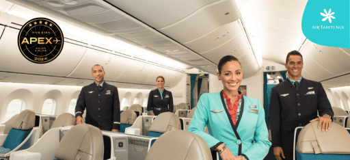 APEX 2024 Rankings: Air Tahiti Nui Named Five-Star Major Airline