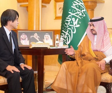 Deputy Amir of Makkah Receives the Japanese Consul General in Jeddah