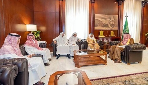 Emir of Hail Region Welcomes Deputy Minister of Transport and Logistics for Road Affairs