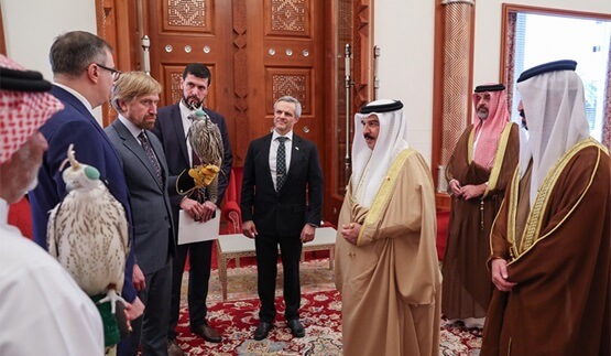 HM King Meets Russian Delegation