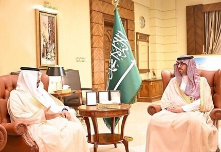 HRH Prince Saud bin Jalawi Welcomes the General Governor of the Technical and Vocational Training Authority