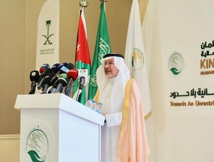 King Salman Center for Relief Launches Six Projects in Food Security, Shelter, and Health for Syrian Refugees and Host Communities in Jordan
