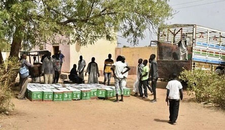 King Salman Humanitarian Aid Center Distributes 770 Food Baskets in Sudan Jazeera State