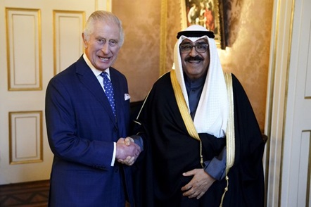 Kuwait Crown Prince Engages in Talks with UK King Charles