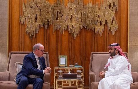 Meeting Between the Crown Prince of Saudi Arabia and the Sovereign Prince of Monaco to Strengthen Bilateral Relations