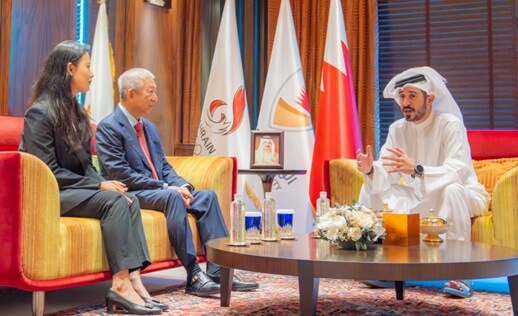 Meeting between HH Shaikh Khalid bin Hamad and IOC Vice President Ng Ser Miang