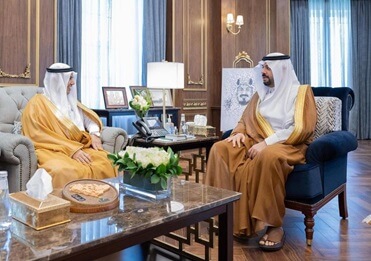 Prince Faisal bin Khalid Receives Acting President of the Northern Borders University