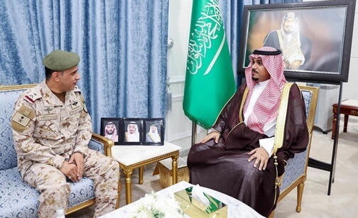 Prince Turki bin Hazloul Meets Commander of Najran Force