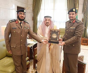 Riyadh Crown Prince Receives Civil Defense Director