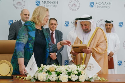 Sultan Al Qasimi Signs Memorandum of Understanding Between Kalba and Monash Universities