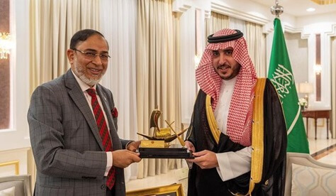 The Northern Region Prince Receives Ambassador of Bangladesh to the Kingdom