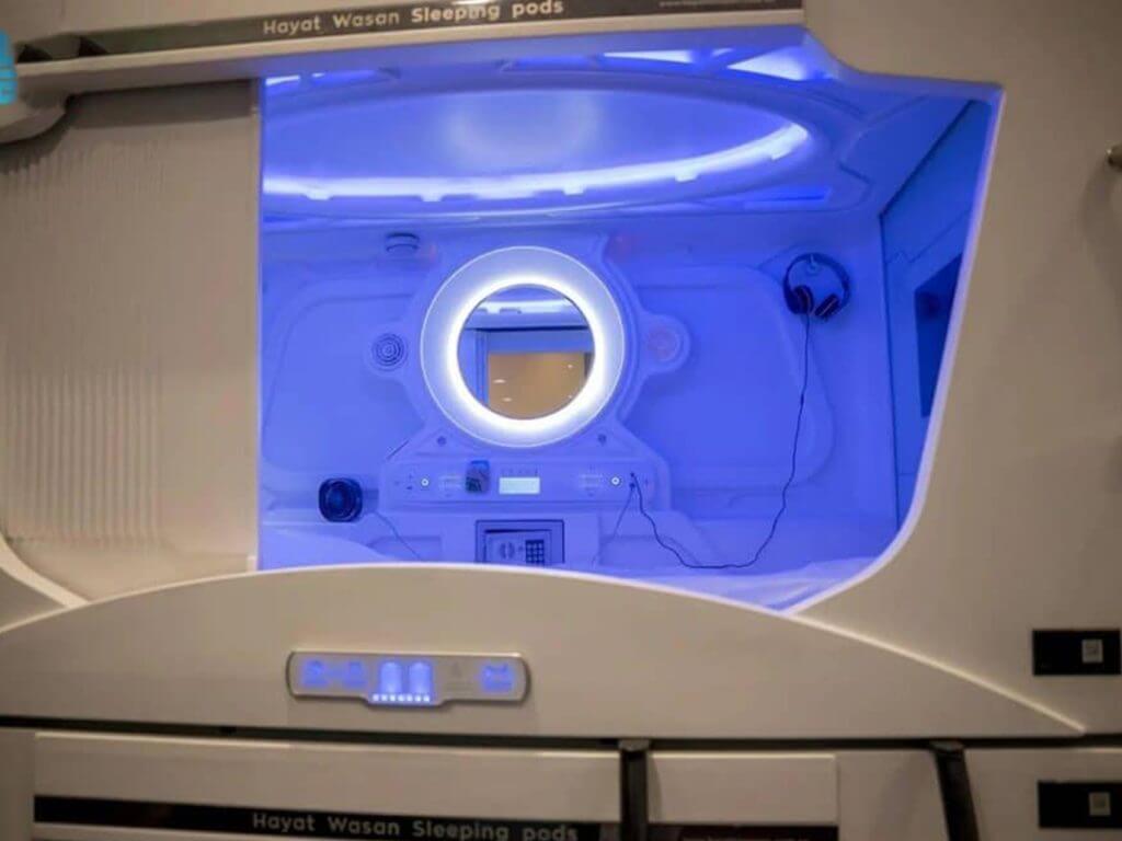 Riyadh Airport introduces state-of-the-art premium slumber capsules.