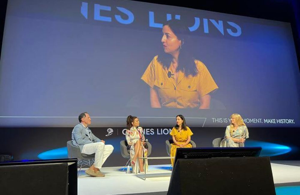 Eva Longoria Baston made a major announcement this morning at the 70th Cannes Lions International Festival of Creativity.
